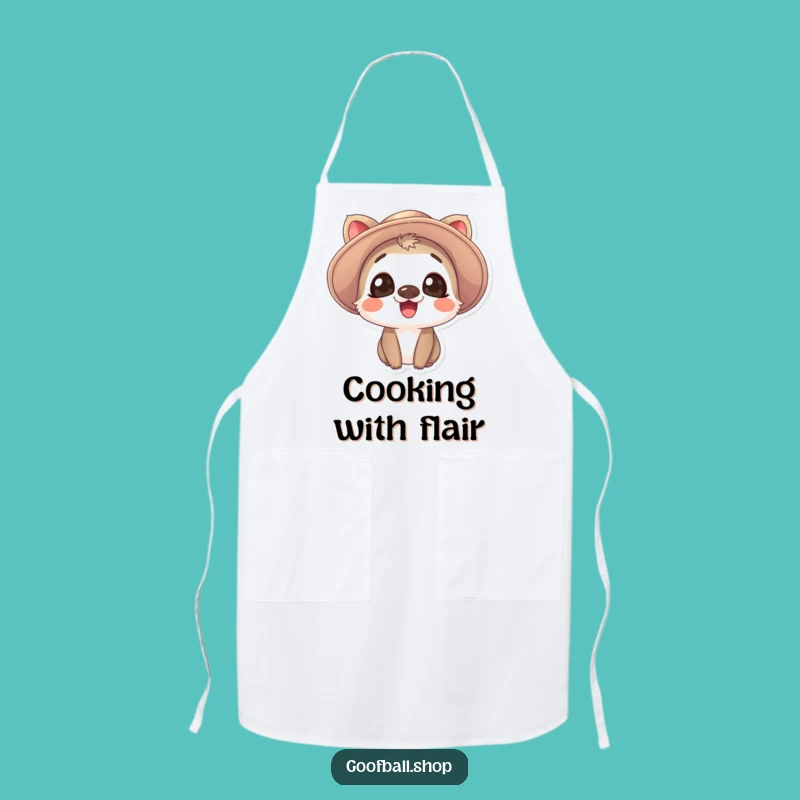 Funny Giggle Hat Apron: Kitchen Fun, Expressive Style Gift