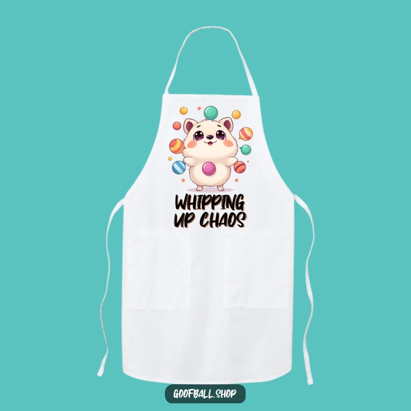 Funny Juggling Animal Apron: Kitchen Chaos, Funny Gift