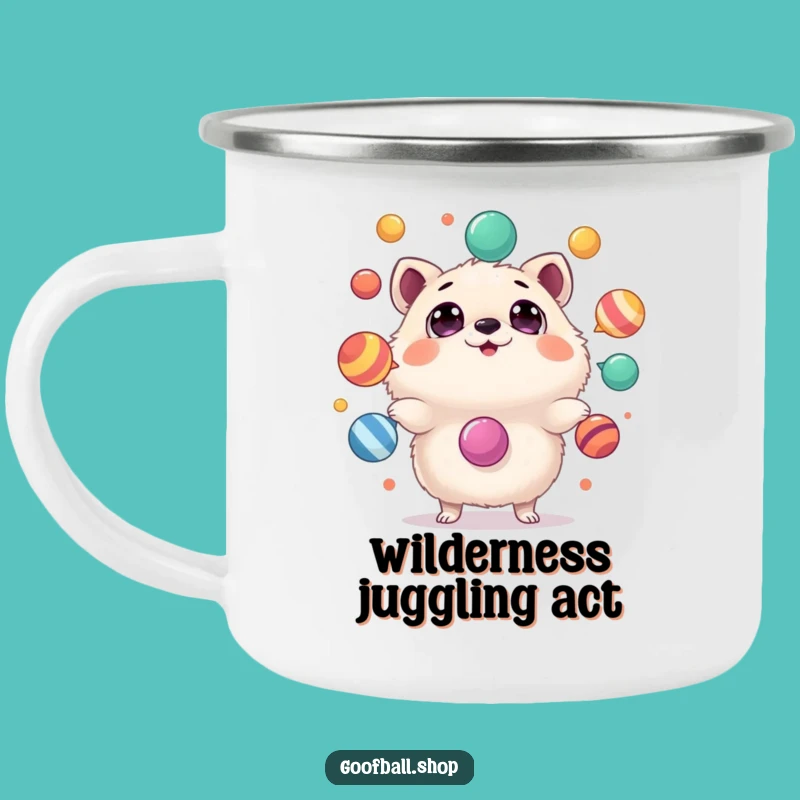 Funny Juggling Animal Enamel Mug: Outdoor Surprise Gift