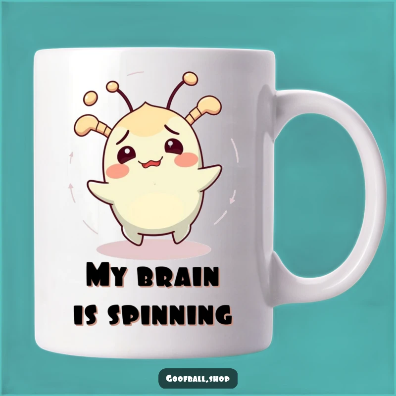 Funny Dizzy Creature Mug: Confused & Spinning, Hilarious Whimsical Gift