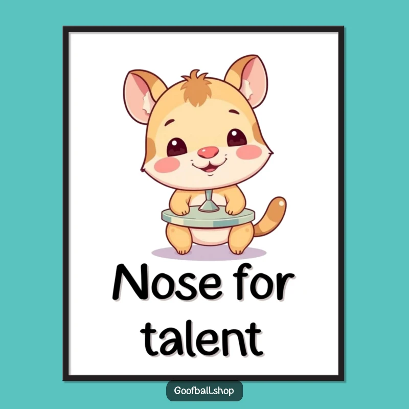 Funny Animal Plate Balancing Digital Art: Instant Joy, Perfect DIY Decor Gift!