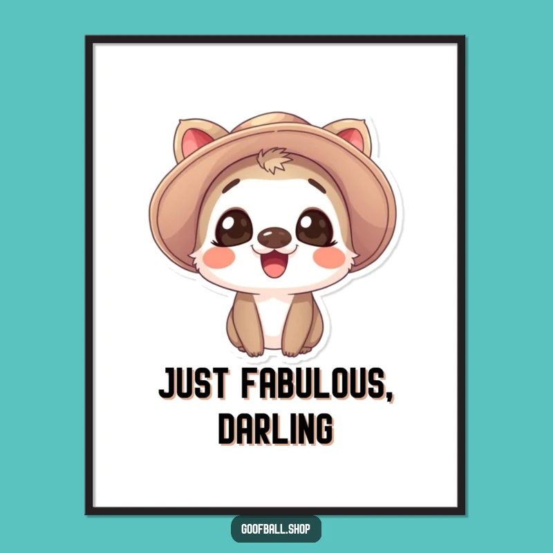 Funny Giggle Hat Digital Art: Instant Expressive Decor Gift