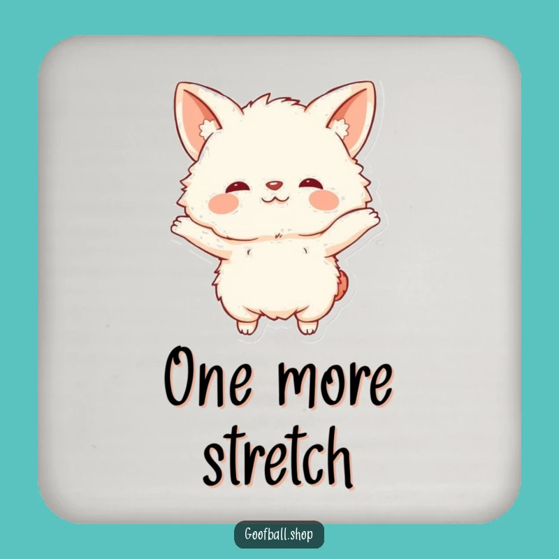 Funny Fluffy Coaster: Comical Stretch Protection, Hilarious Drink Accessory Gift