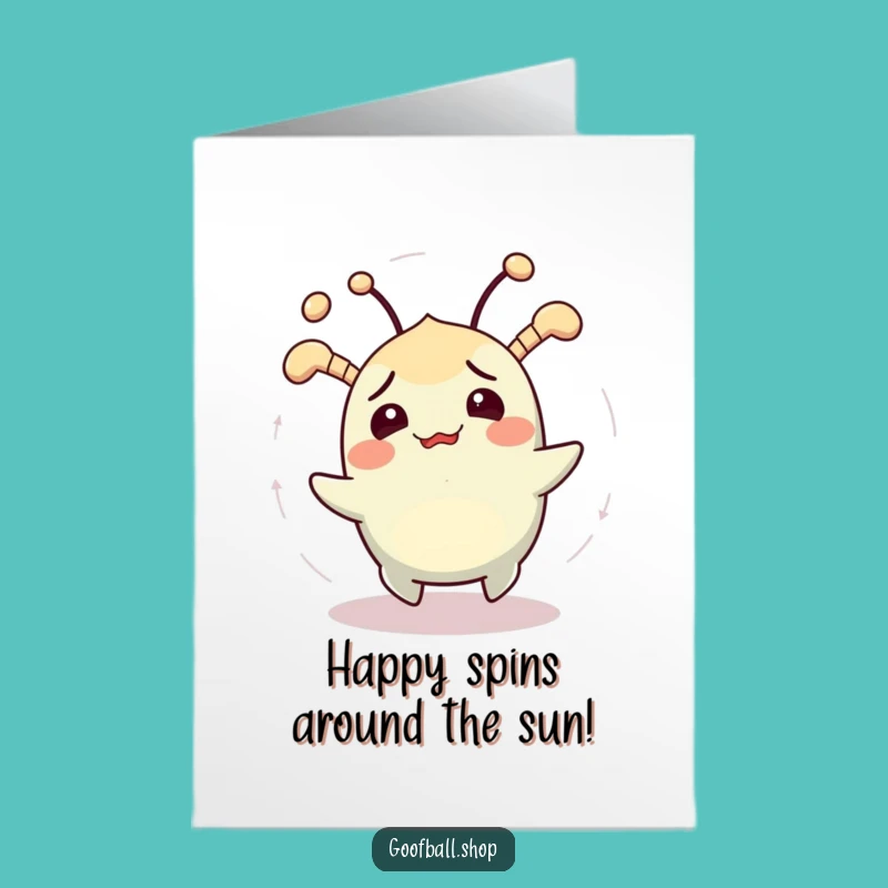 Free Printable Birthday Card: Funny Confused Creature, Birthday Spin Cycle Downloadable!