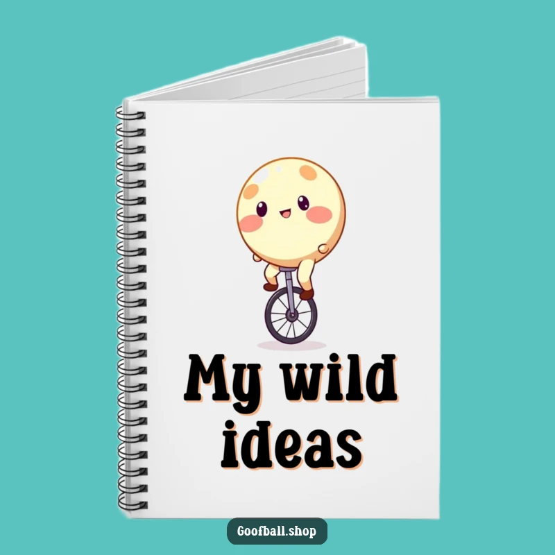 Funny Spotty Notebook: Unicycle Wobble Journal, Hilarious Gift for Creators