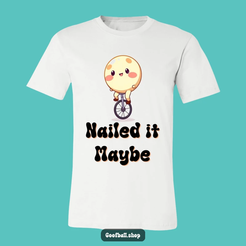 Funny Unicycle T-Shirt: Spotty Character's Wobbly Ride, Ultimate Funny Gift