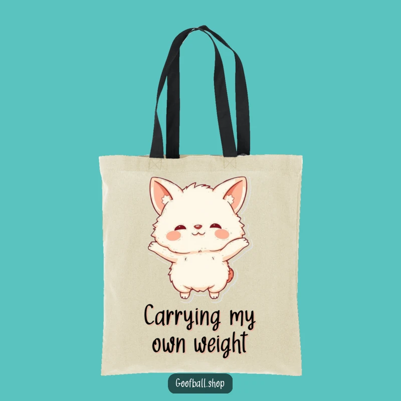 Funny Floppy Ear Tote Bag: Comical Stretch Art, Spacious and Hilarious Shopping Bag